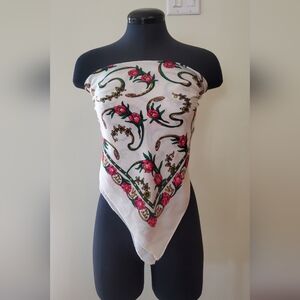 Chic Floral Patterned Scarf